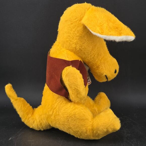 1979 Animal Fair Aarty Ardvark 15" Plush Yellow Red Vest W/Tags Vintage #1 - Picture 4 of 16